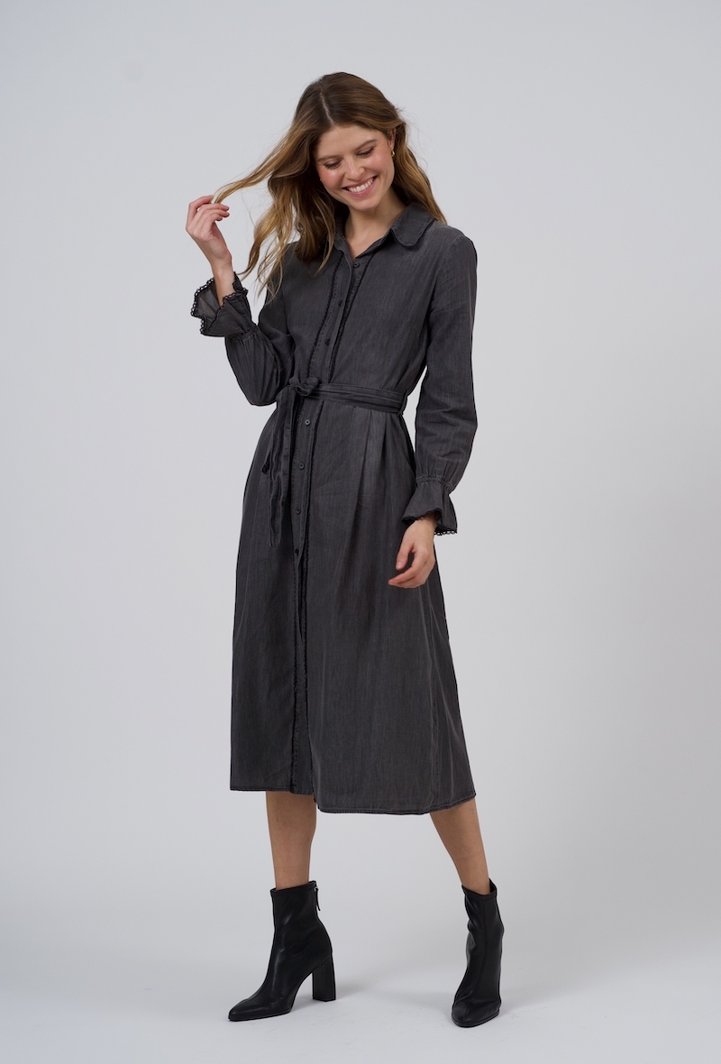 Koos Denim Kjole Kjoler Clothing By Ros